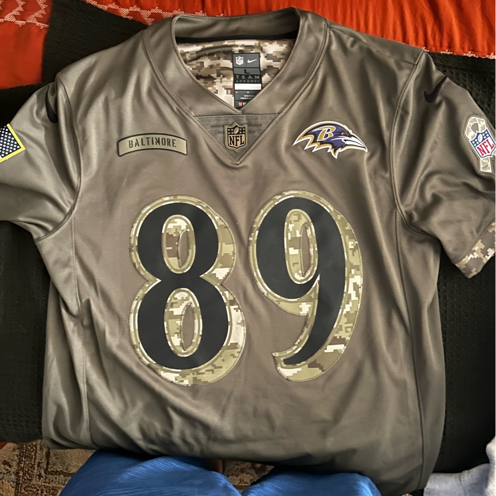 Baltimore Ravens Olive Camo Jersey